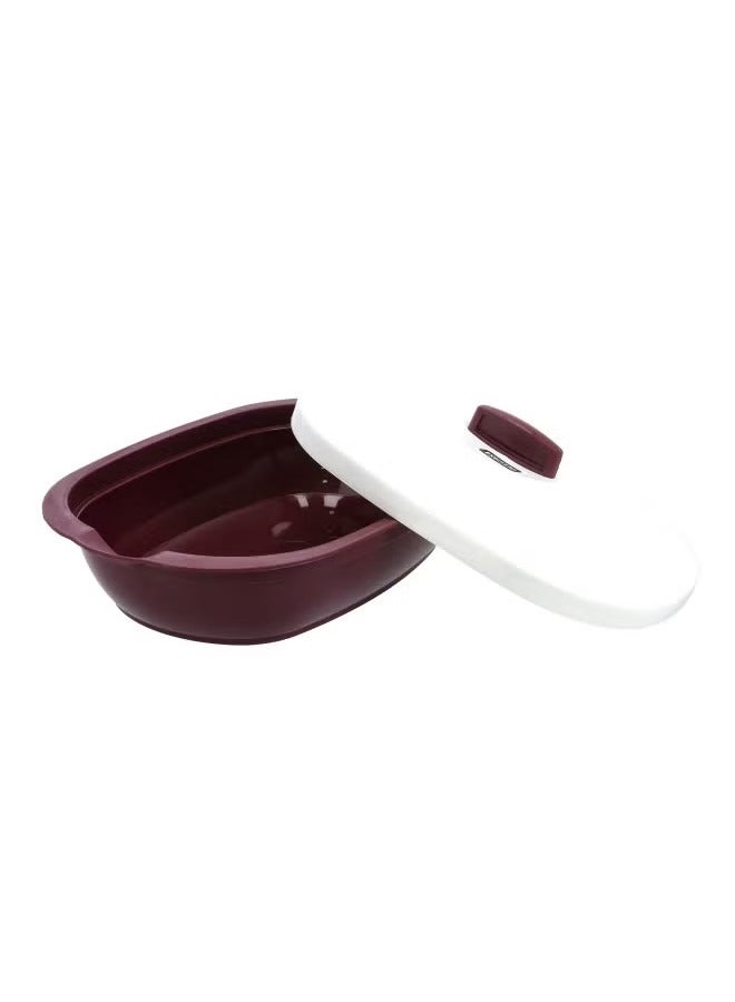 Oval Casserole With Lid Polymer Plastic Container DC2546