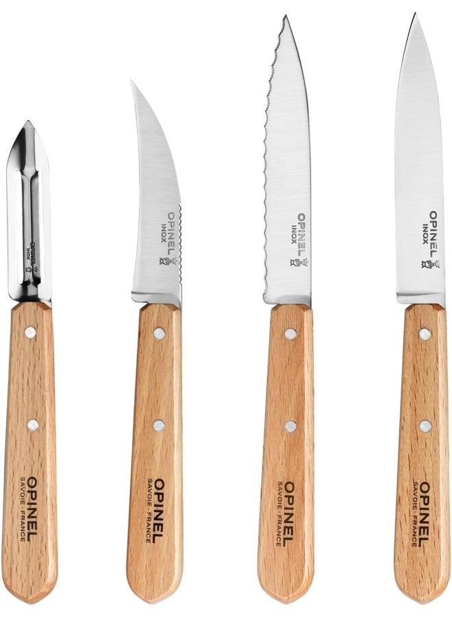 Essentials Knives 4pcs Set Natural