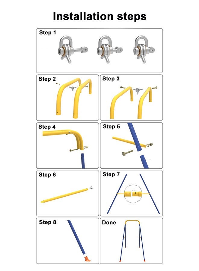 Kindergarten Outdoor Playground Baby Swings Set Kids Playground Equipment Garden Swing For Children