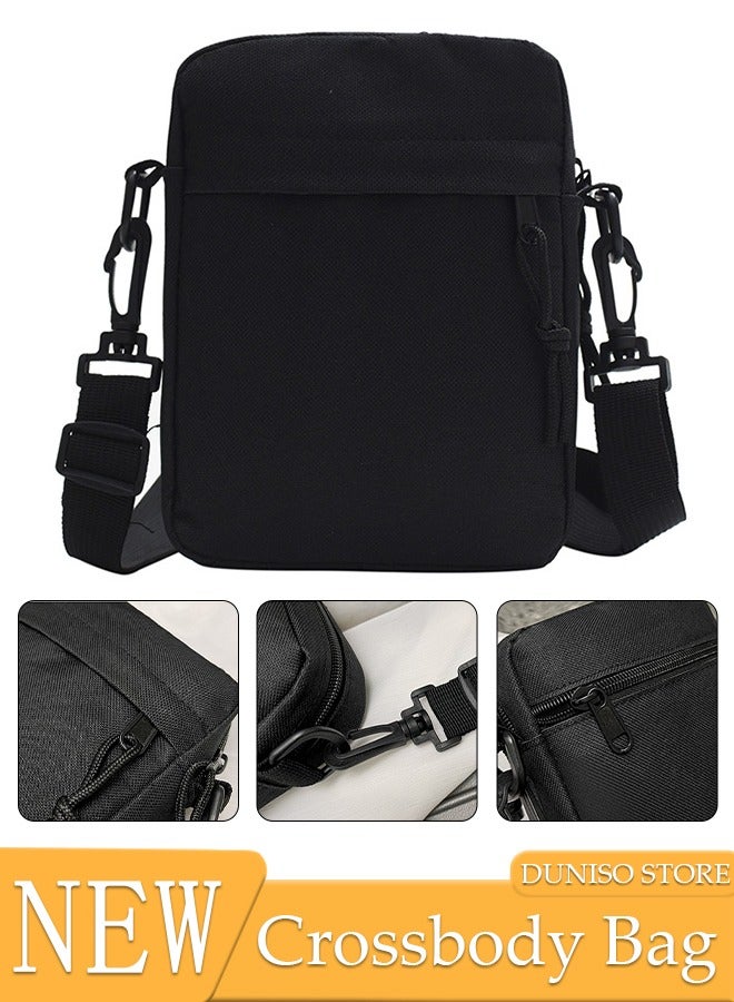 Compact Crossbody Bag for Men and Women Waterproof Sling Bag Backpack Multipurpose Cross Body Shoulder Bag Daypack for Travel Hiking Retro Purse Bag with Detachable Strap