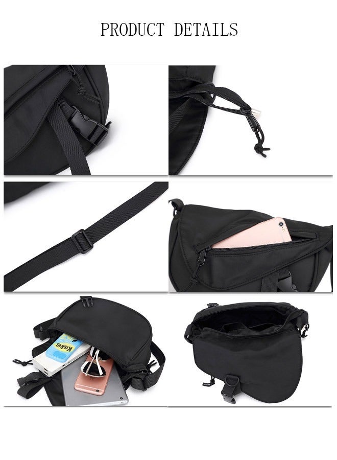 Fashionable Sling Bag Crossbody Bag for Men and Women Waterproof Sling Backpack Hiking Daypack Multipurpose Anti-theft Cross Body Chest Bag for Out door Sports