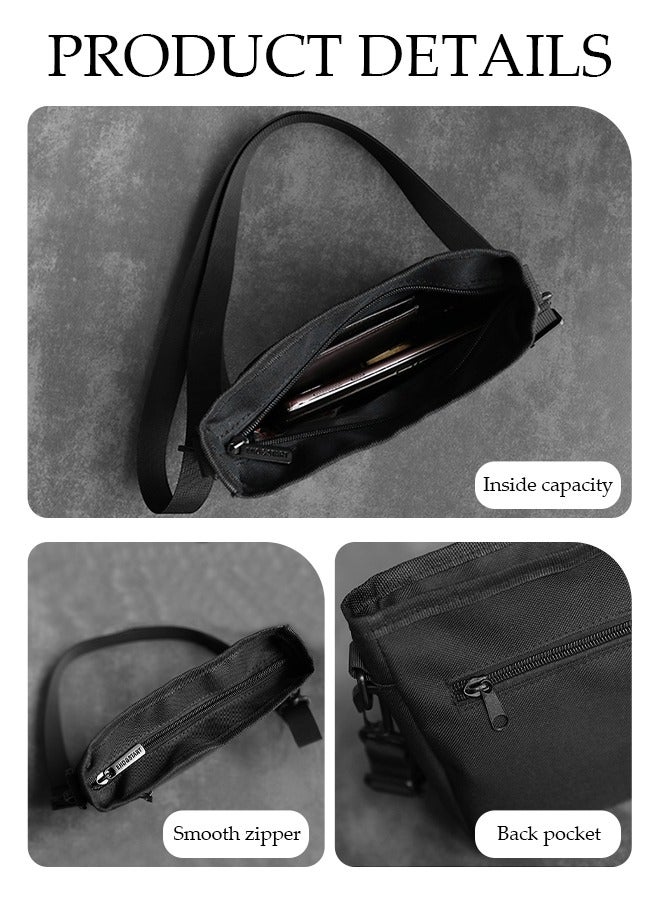 Crossbody Bag for Men and Women Waterproof Sling Bag Travel Passport Wallet Bag for Cell Phone, Small Side Shoulder Bag Multipurpose Daypack for Men