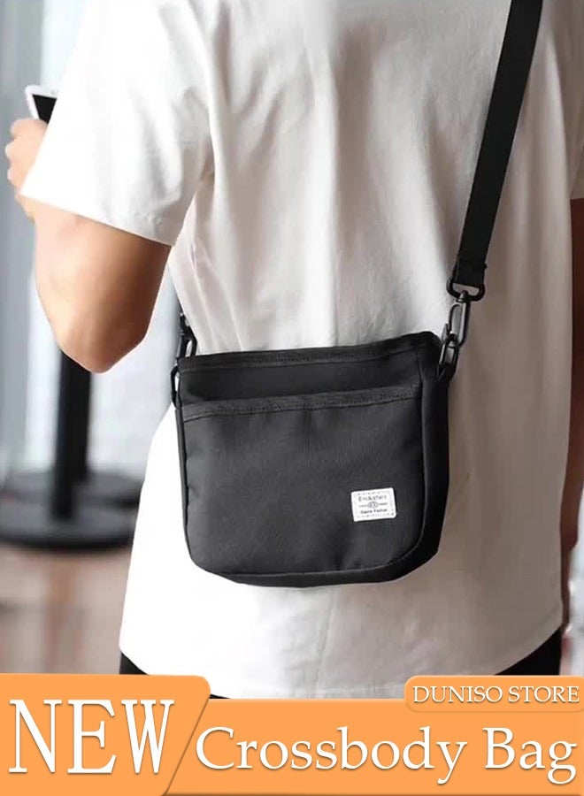 Crossbody Bag for Men and Women Waterproof Sling Bag Travel Passport Wallet Bag for Cell Phone, Small Side Shoulder Bag Multipurpose Daypack for Men