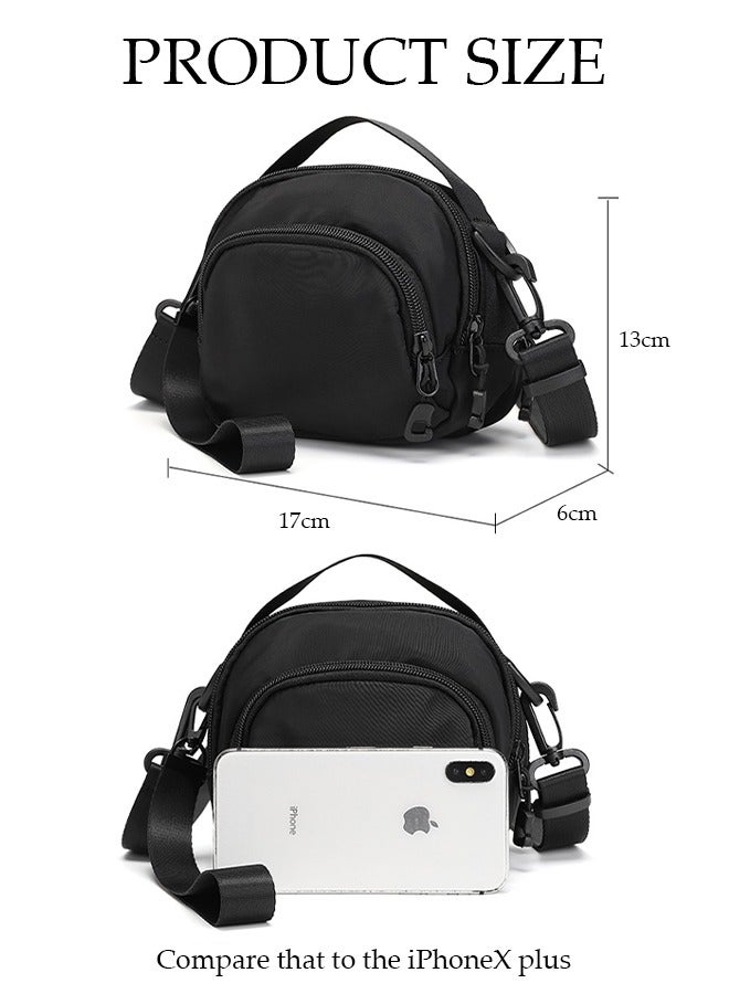 Crossbody Bag for Men and Women Waterproof Sling Bag Travel Passport Wallet Bag for Cell Phone, Small Side Shoulder Bag Multipurpose Daypack for Men