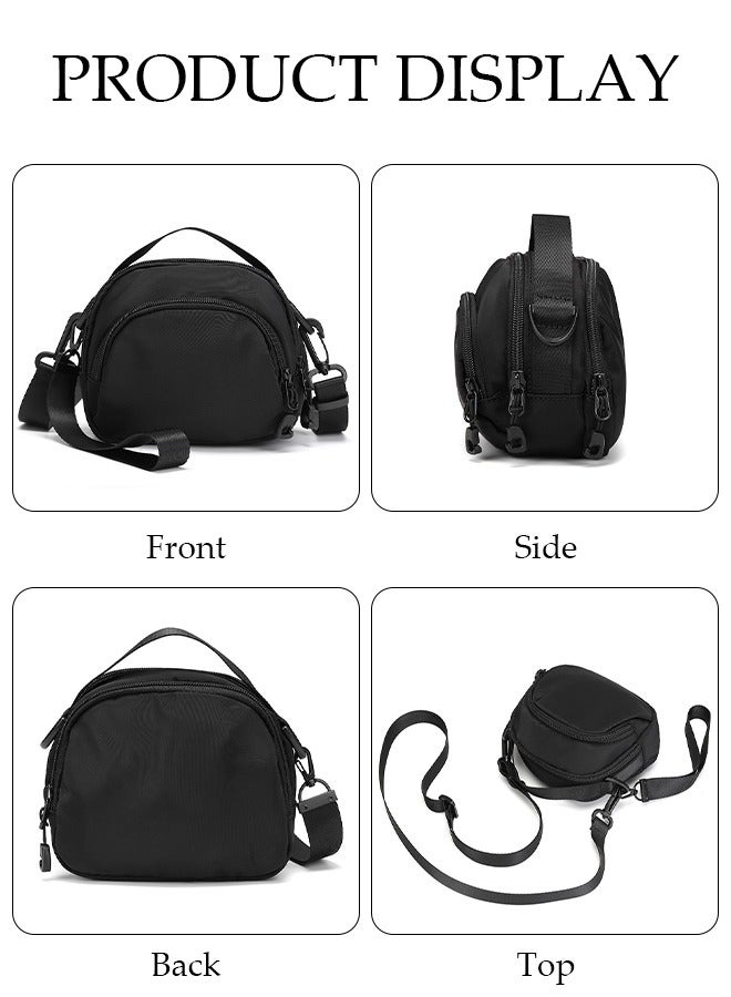 Crossbody Bag for Men and Women Waterproof Sling Bag Travel Passport Wallet Bag for Cell Phone, Small Side Shoulder Bag Multipurpose Daypack for Men