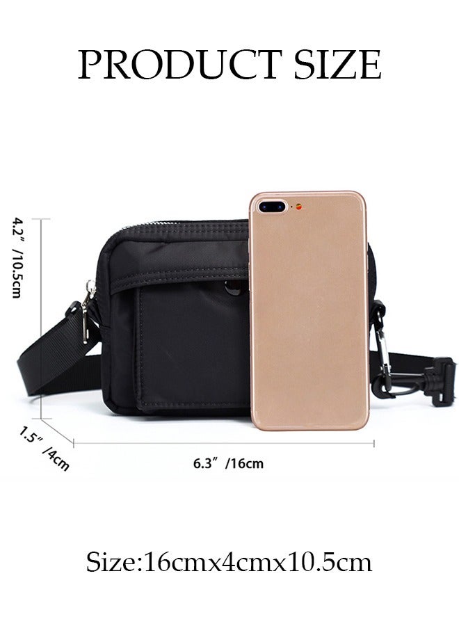 Crossbody Bag for Men and Women Waterproof Sling Bag Travel Passport Wallet Bag for Cell Phone, Small Side Shoulder Bag Multipurpose Daypack for Men