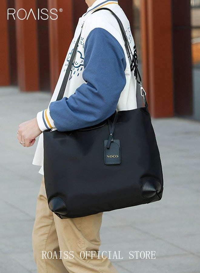 Large Capacity Tote Bag and a Small Zipper Pouch Bag Combination Set Unisex Multi-Functional Waterproof Shoulder Crossbody Bags Sets for Travel Business Trip or Gym Suitable for both Women and Men