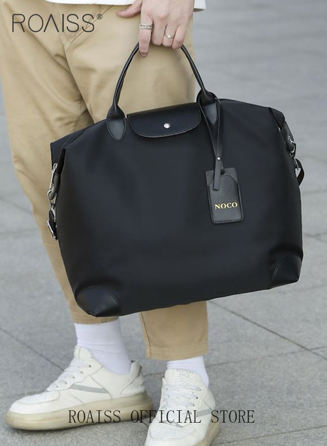 Large Capacity Tote Bag and a Small Zipper Pouch Bag Combination Set Unisex Multi-Functional Waterproof Shoulder Crossbody Bags Sets for Travel Business Trip or Gym Suitable for both Women and Men
