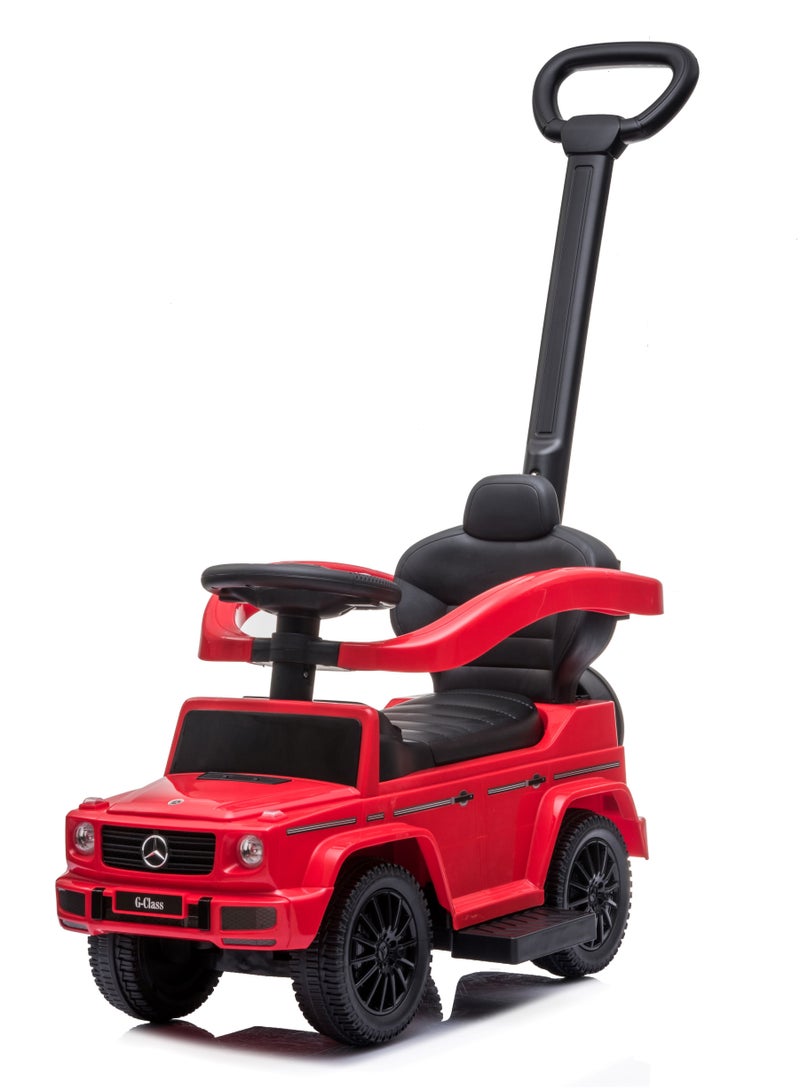 Lovely Baby Mercedes-Benz Push Car for Kids LB 3388H, Ride-on w/ Handlebar, Storage, Comfortable Foot-Rest, Age 1-3 Yrs - Red