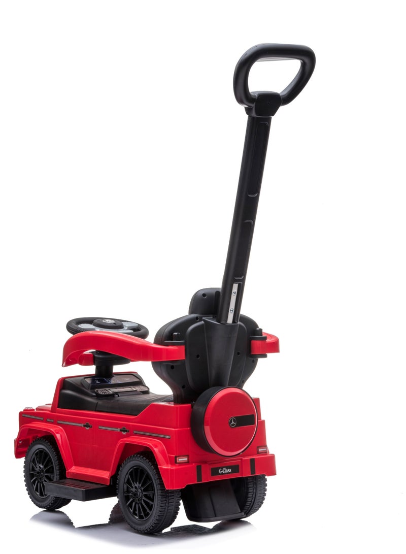 Lovely Baby Mercedes-Benz Push Car for Kids LB 3388H, Ride-on w/ Handlebar, Storage, Comfortable Foot-Rest, Age 1-3 Yrs - Red