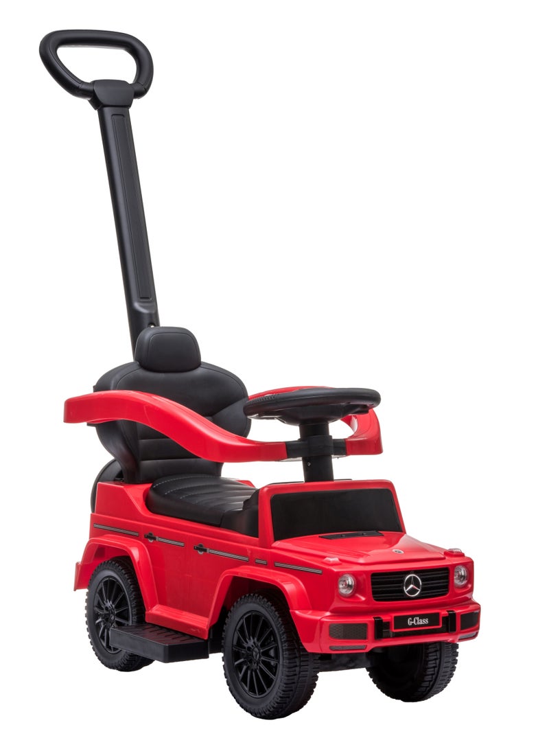 Lovely Baby Mercedes-Benz Push Car for Kids LB 3388H, Ride-on w/ Handlebar, Storage, Comfortable Foot-Rest, Age 1-3 Yrs - Red