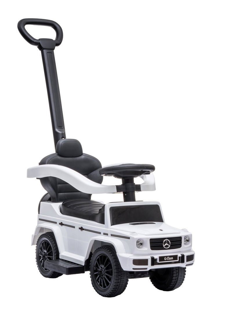Lovely Baby Mercedes-Benz Push Car for Kids LB 652, Non-Scuffing Tires, Musical Steering, Children Gift for Age 1-3 Years - White
