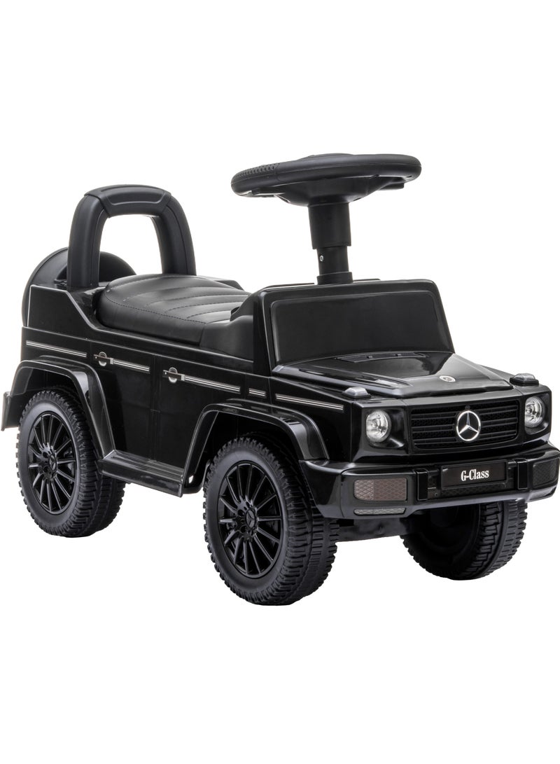 Lovely Baby Mercedes-Benz Push Car for Kids LB 652, Non-Scuffing Tires, Musical Steering, Children Gift for Age 1-3 Years - Black