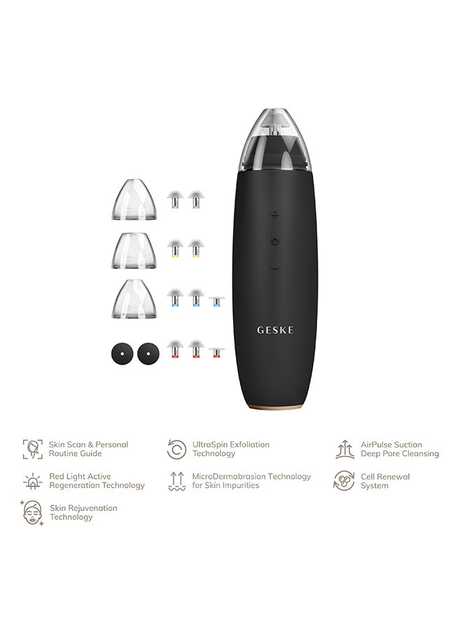 GESKE SmartAppGuided MicroDermabrasion Blackhead Remover | 7 in 1 | Blackhead Remover | Electric Pore Cleaner | Innovative Vacuum Cup | Beauty Tool | Skin Cleansing Device | Skincare Device