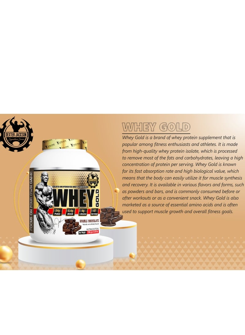 Dexter Jackson Gold Series Whey Gold - Fresh Strawberry, 2268g (5 Lbs), 67 Servings