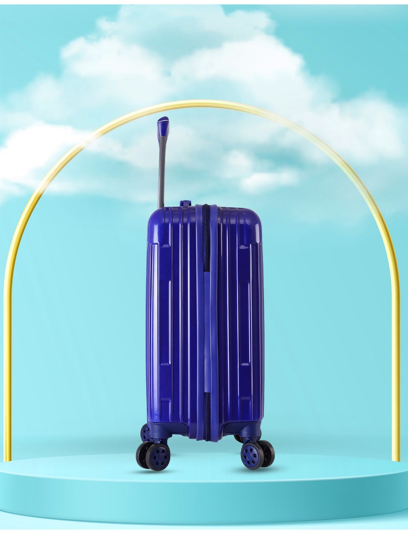 Single Travel Trolley Luggage Hardside Expandable 4 Spinner Wheels 20 Inch 3 Numbered Lock ABS+PC Material