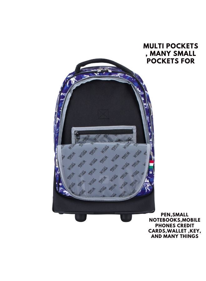 3 Piece Kids School Trolley Bag laptop compartment Big Wheels With Lunch bag & Pencil Case