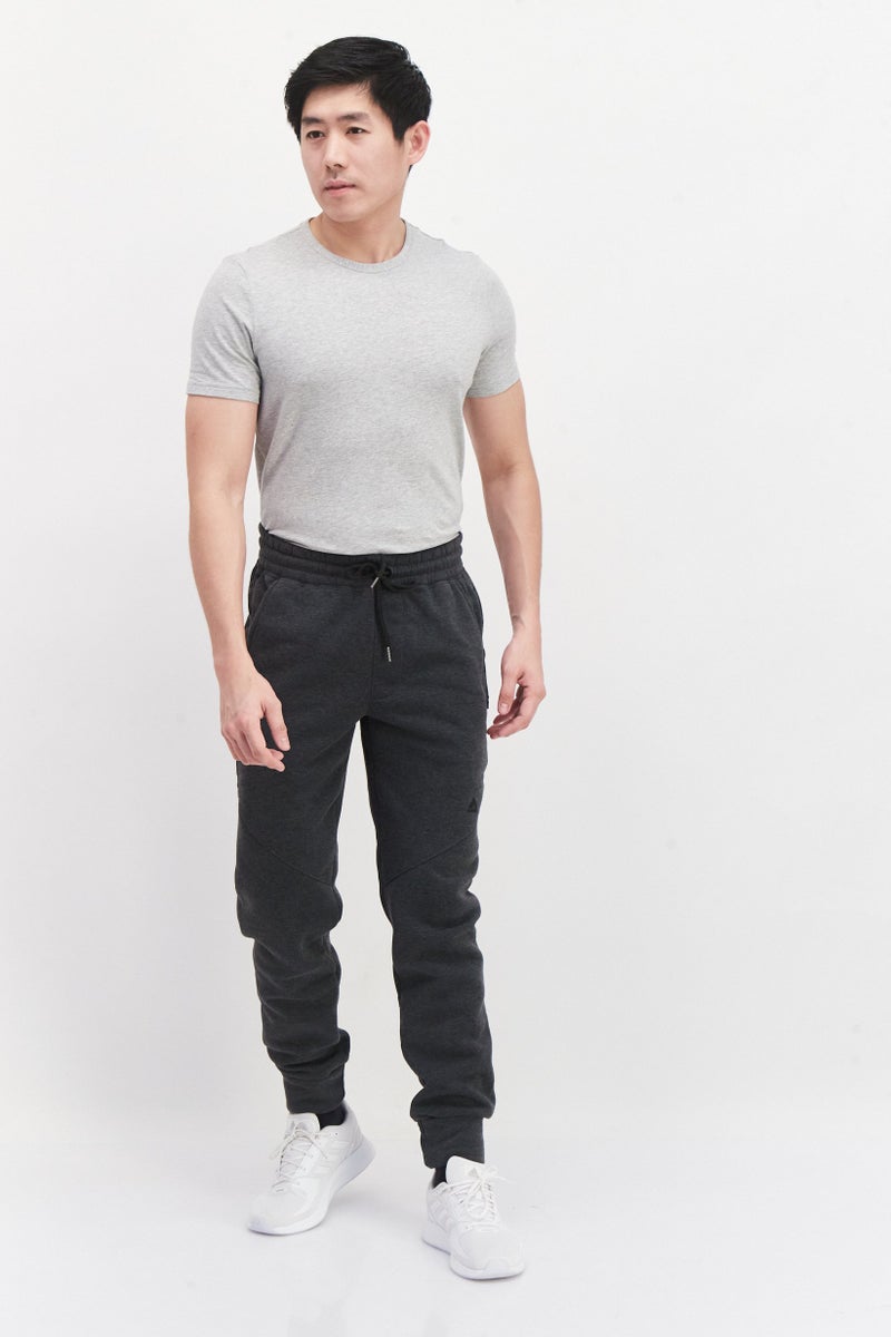 Men Sportswear Fit Training Jogger Pants, Heather Charcoal