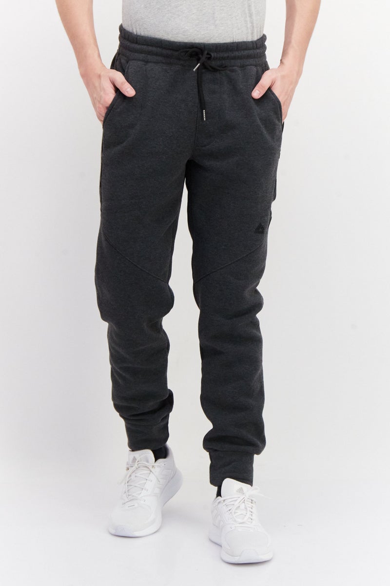 Men Sportswear Fit Training Jogger Pants, Heather Charcoal