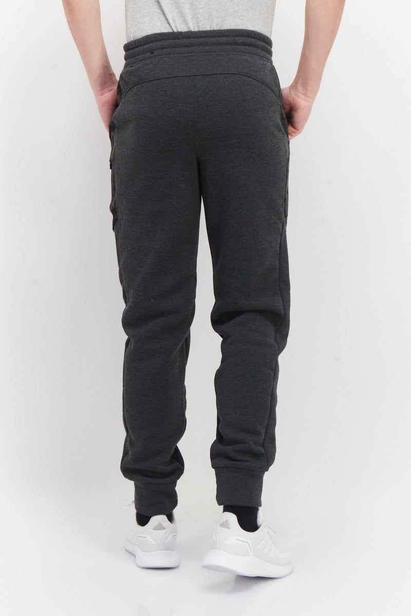 Men Sportswear Fit Training Jogger Pants, Heather Charcoal