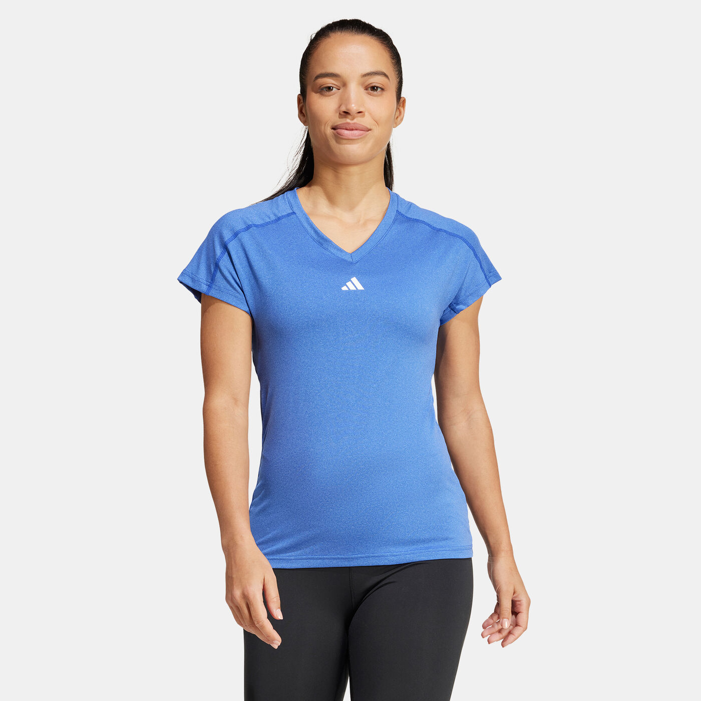 Women's AEROREADY Train Essentials Minimal Branding V-Neck T-Shirt