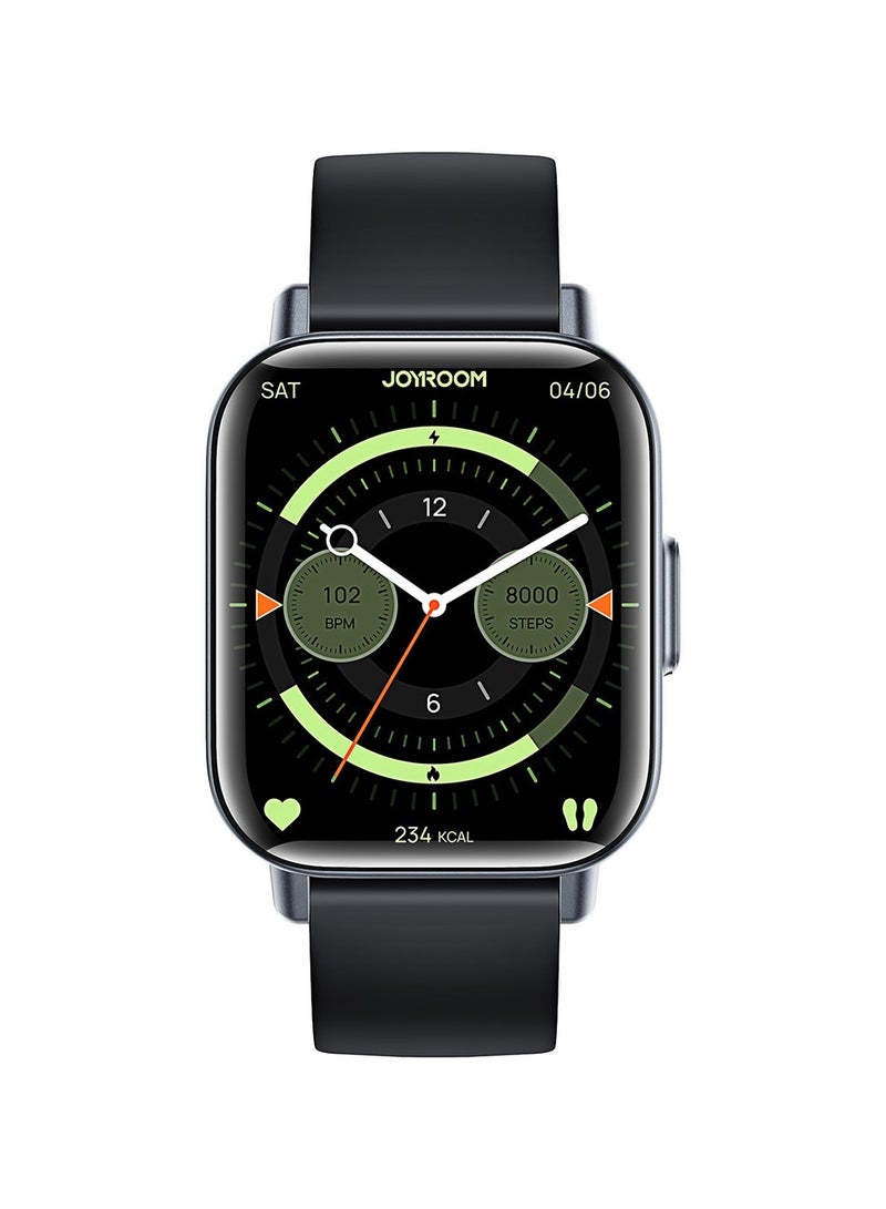 350 mAh 350 mAh Fit-life Series JR-FT3S 1.96 inch Bluetooth Call Smart Watch Supports Sleep Monitoring Space Grey Space Grey