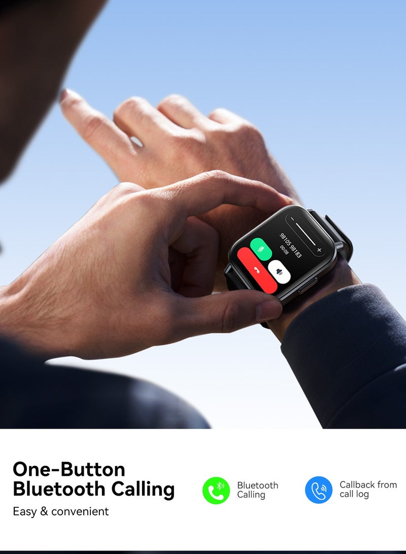 350 mAh 350 mAh Fit-life Series JR-FT3S 1.96 inch Bluetooth Call Smart Watch Supports Sleep Monitoring Space Grey Space Grey