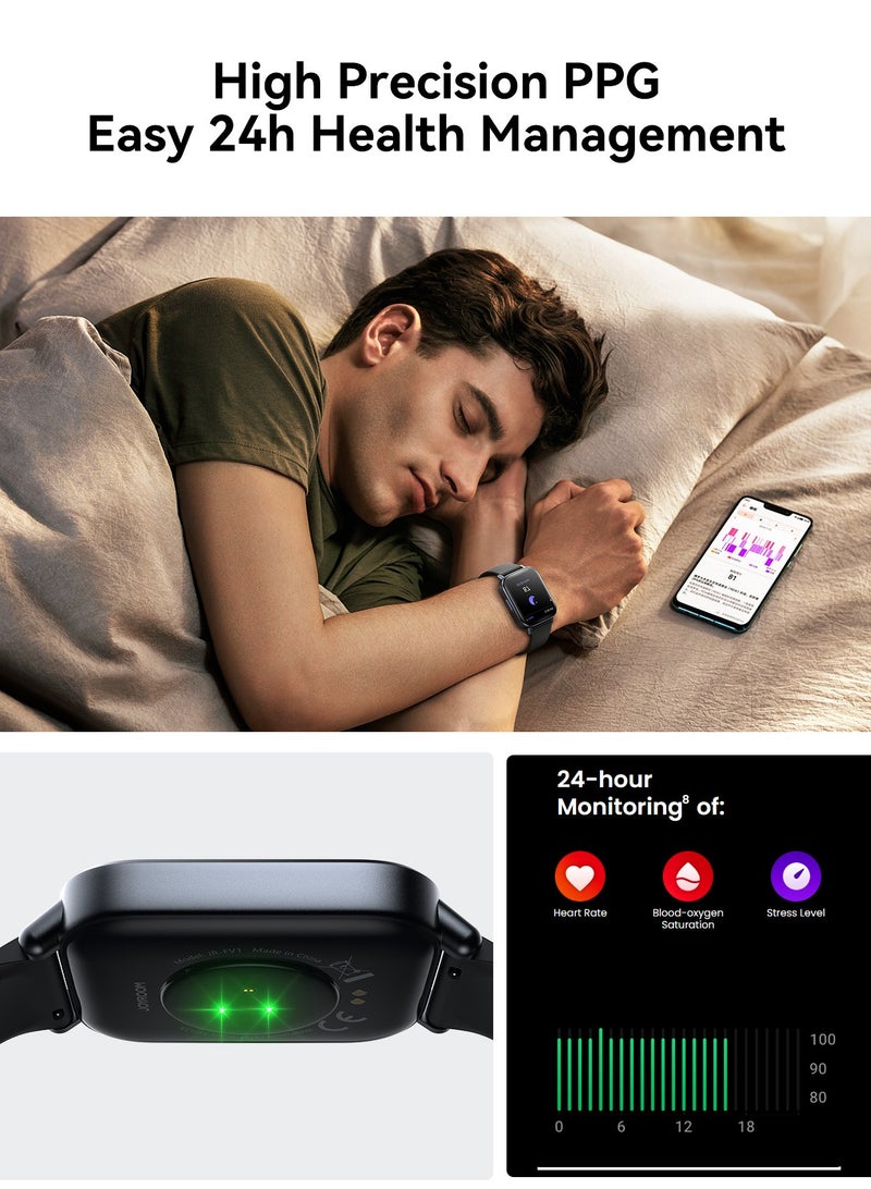 350 mAh 350 mAh Fit-life Series JR-FT3S 1.96 inch Bluetooth Call Smart Watch Supports Sleep Monitoring Space Grey Space Grey