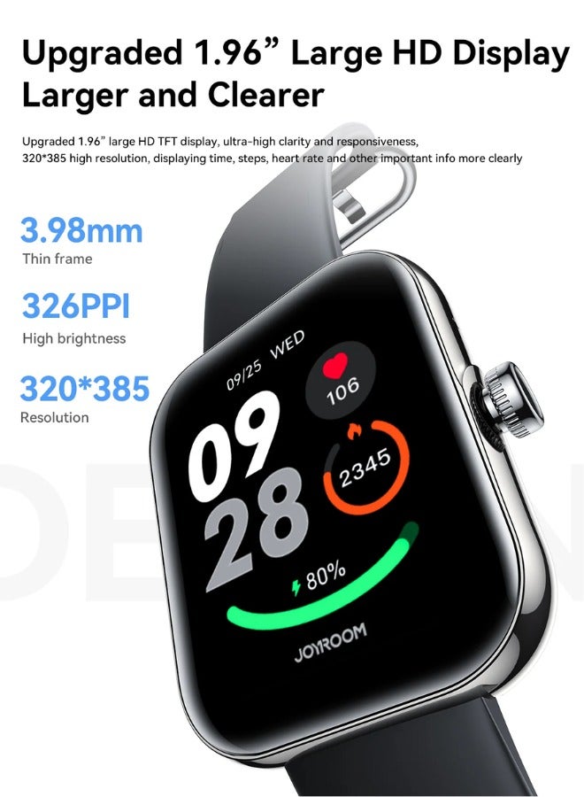300 mAh JR-FT5 PLUS Smart Watch Can Make And Receive Calls 1.96