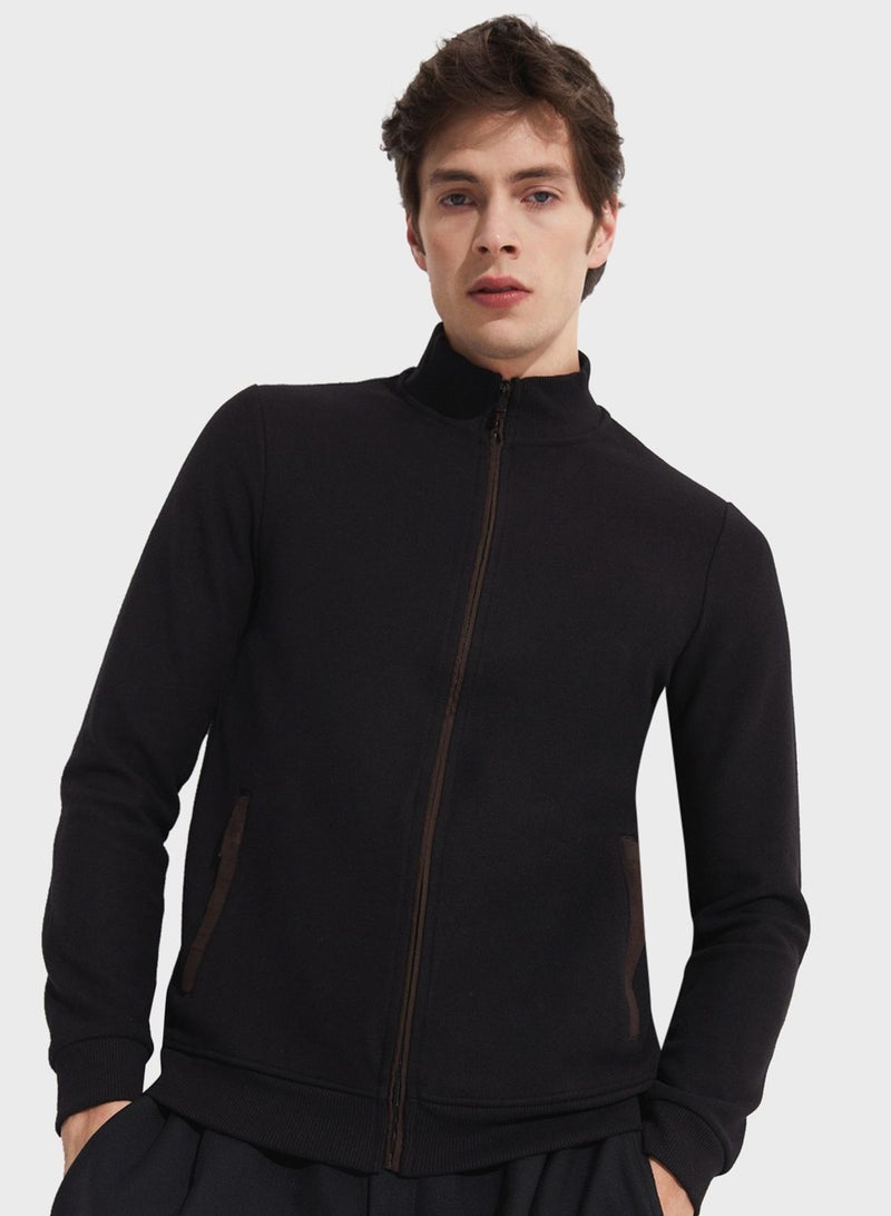 Essentail Half Zipper Sweatshirt