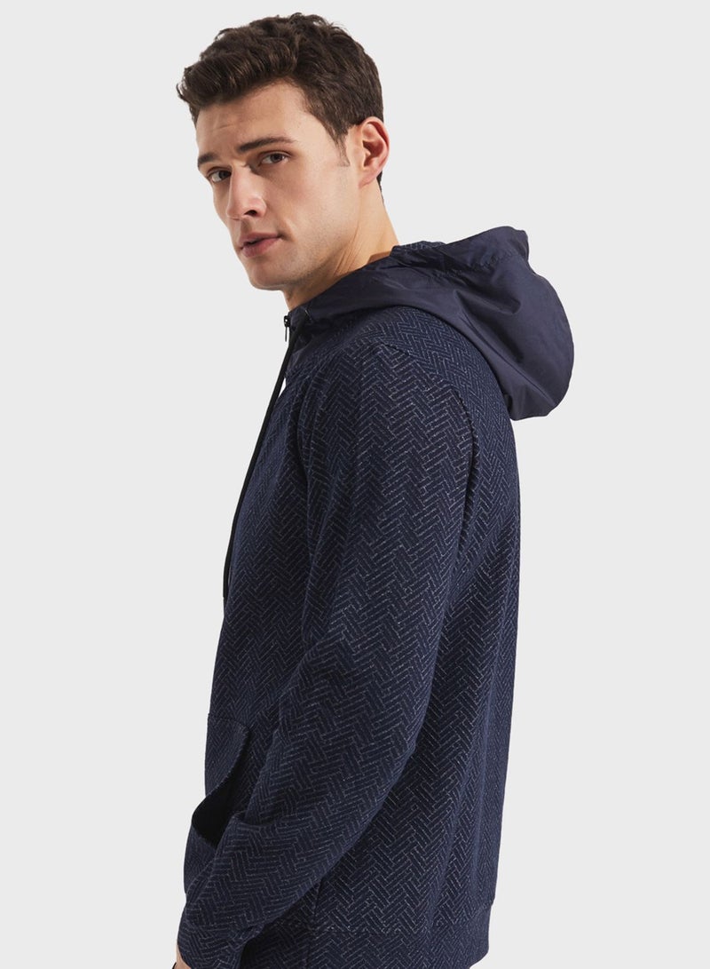 Essentail Half Zipper Hoodie