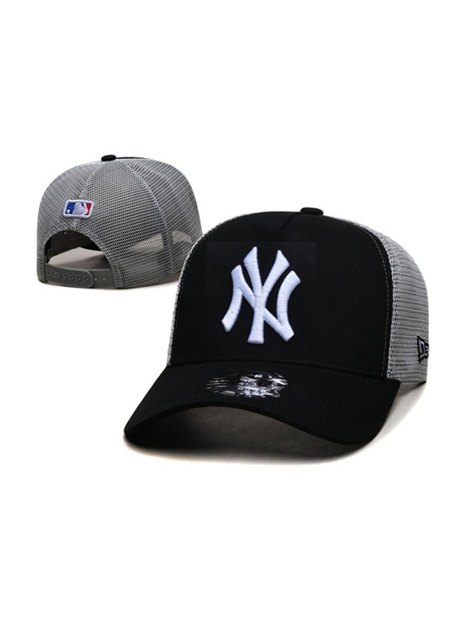 NEW ERA 9Fort New York Yankees baseball cap duckbill cap sun hat pure cotton men's and women's outdoor sports black