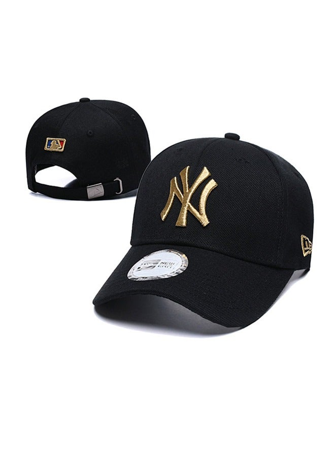 New Era 9Fort New York Yankees baseball cap duckbill cap sun hat pure cotton men's and women's outdoor sports black