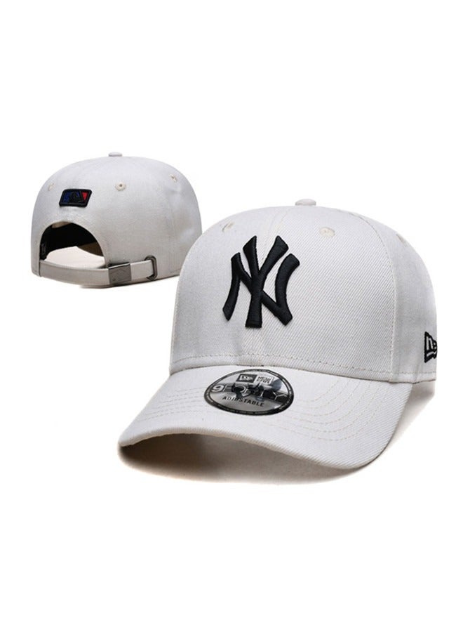 New Era 9Fort New York Yankees baseball cap duckbill cap sun hat pure cotton men's and women's outdoor sports white