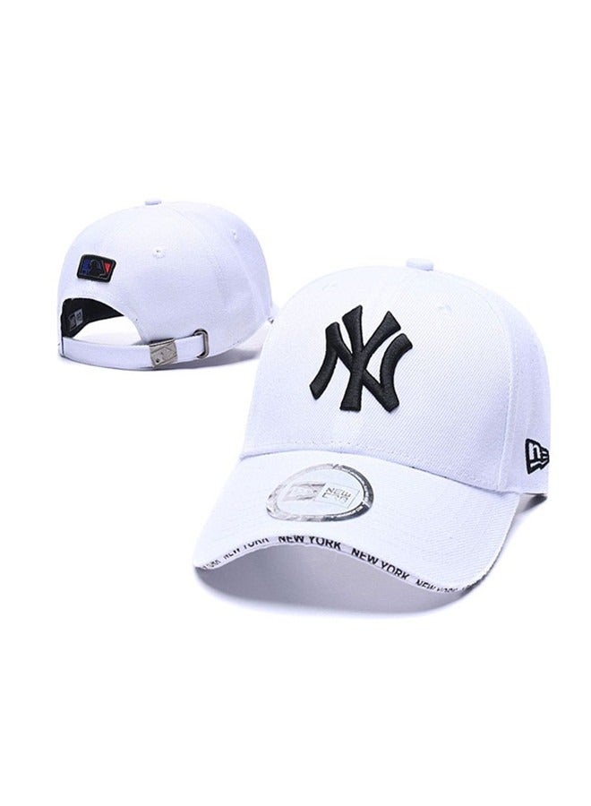 New Era 9Fort New York Yankees baseball cap duckbill cap sun hat pure cotton men's and women's outdoor sports white