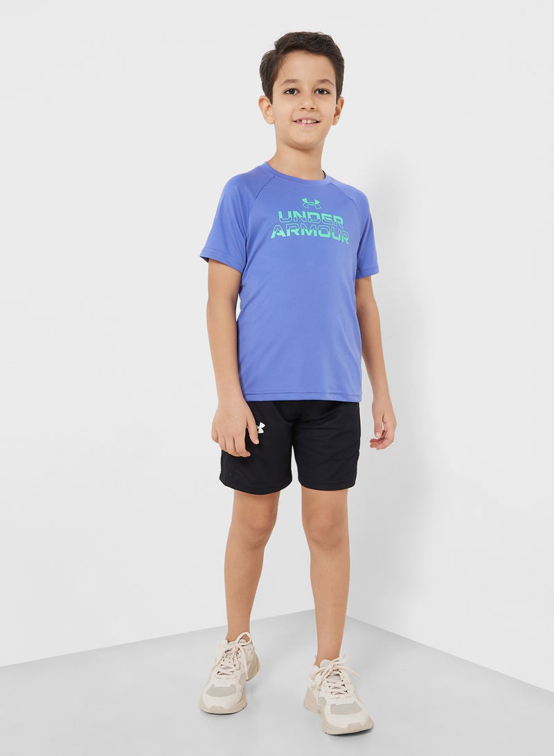 Boys' Tech Split Wordmark T-Shirt