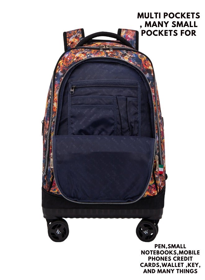 3 Piece Kids School Trolley Bag laptop compartment 4 Wheels With Lunch bag & Pencil Case