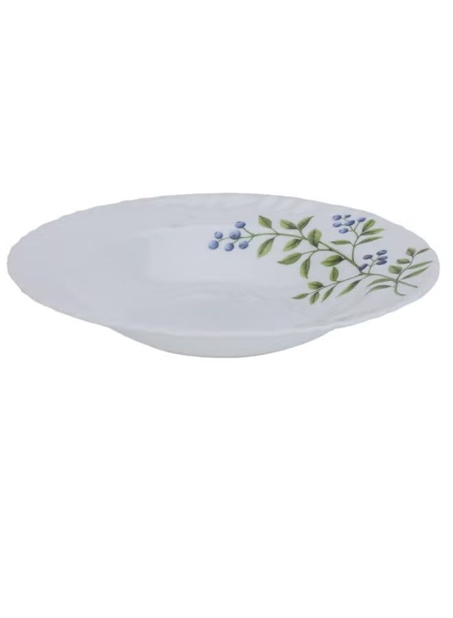 8 Inches Opalware Soup Plate- DC2822 Microwave Safe Plate