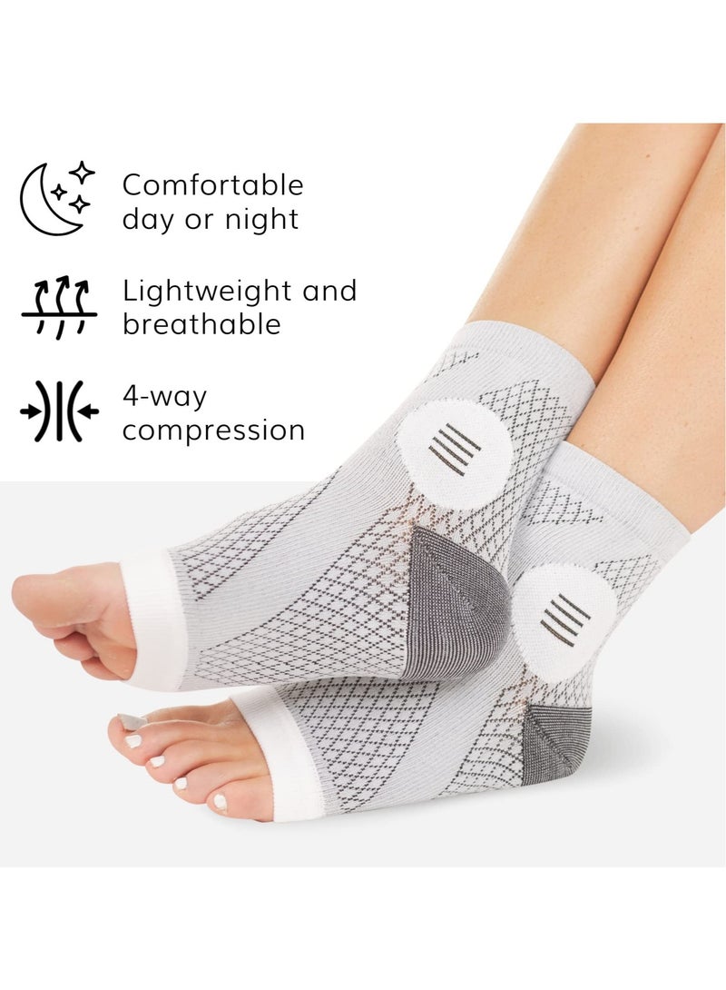 Neuropathy Socks - Peripheral Neuritis Compression Diabetic Toeless Foot Sleeves for Nerve Damage Pain in Feet, Ankle Gout, Plantar Fasciitis Relief Brace for Men and Women