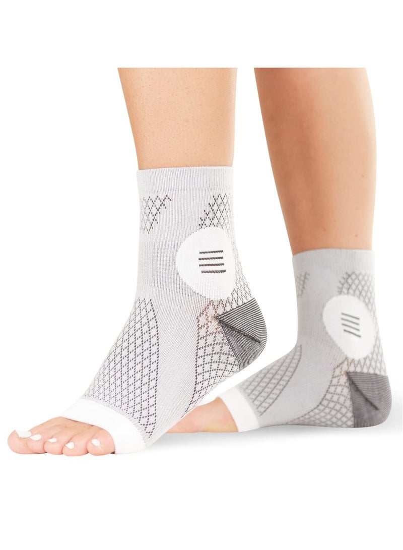 Neuropathy Socks - Peripheral Neuritis Compression Diabetic Toeless Foot Sleeves for Nerve Damage Pain in Feet, Ankle Gout, Plantar Fasciitis Relief Brace for Men and Women