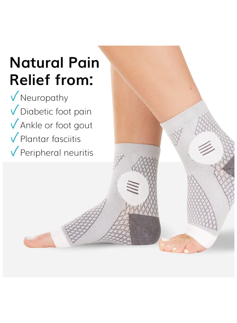 Neuropathy Socks - Peripheral Neuritis Compression Diabetic Toeless Foot Sleeves for Nerve Damage Pain in Feet, Ankle Gout, Plantar Fasciitis Relief Brace for Men and Women