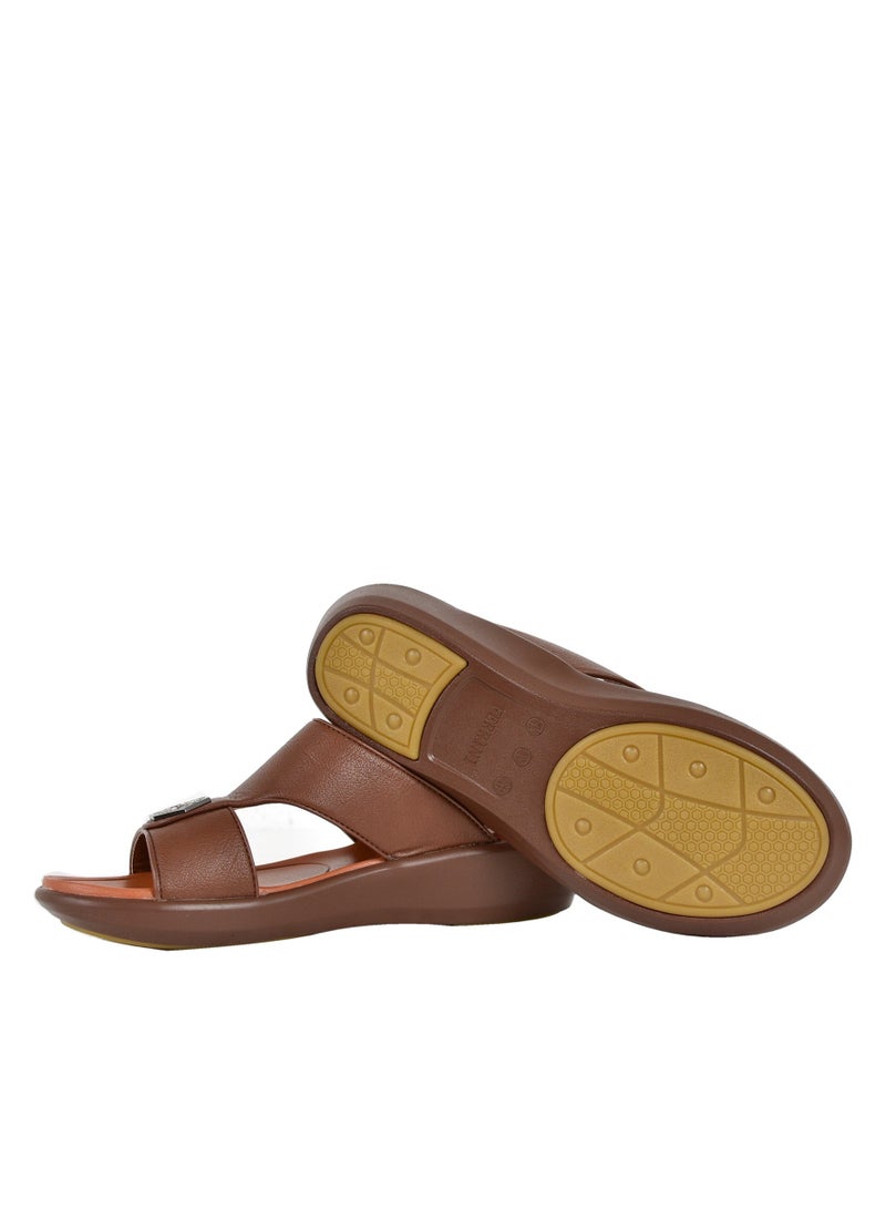 Mens Ferrini Arabic Sandals Brown