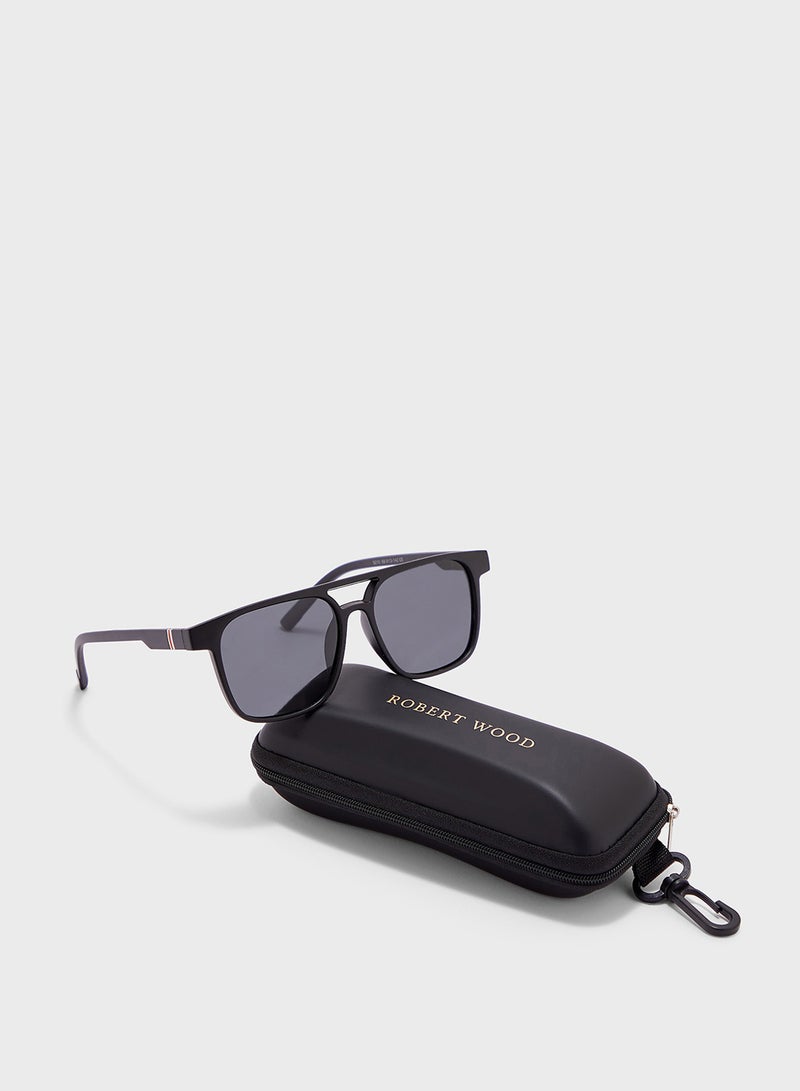 Polarized Lens Matt Finish Wayfarer Sunglasses