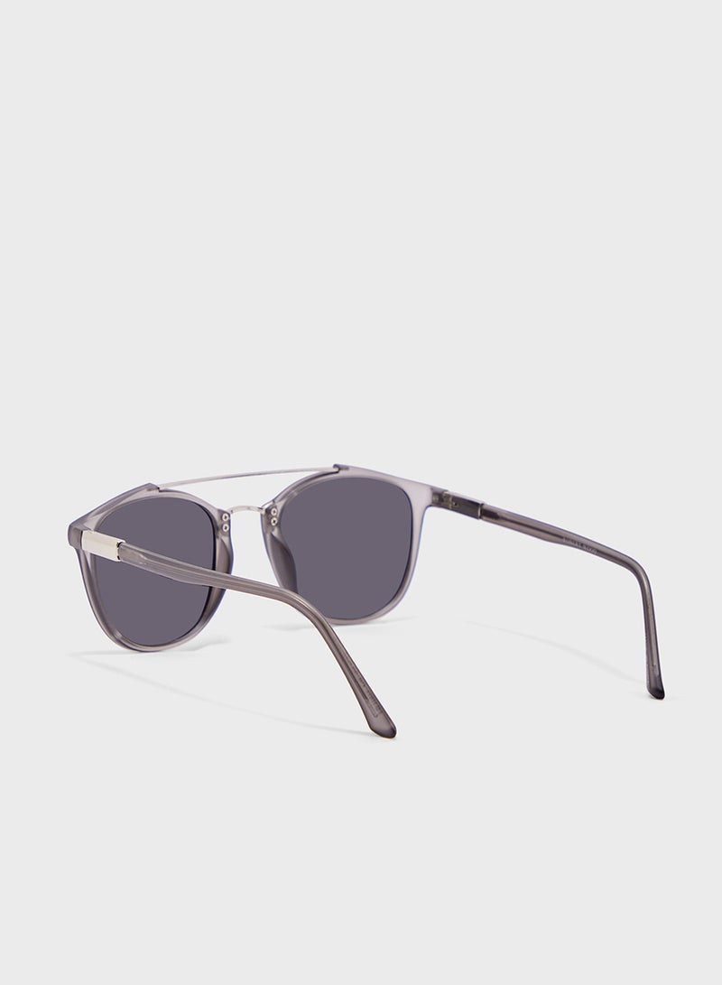 Polarized Lens With Spring Arms Round Sunglasses