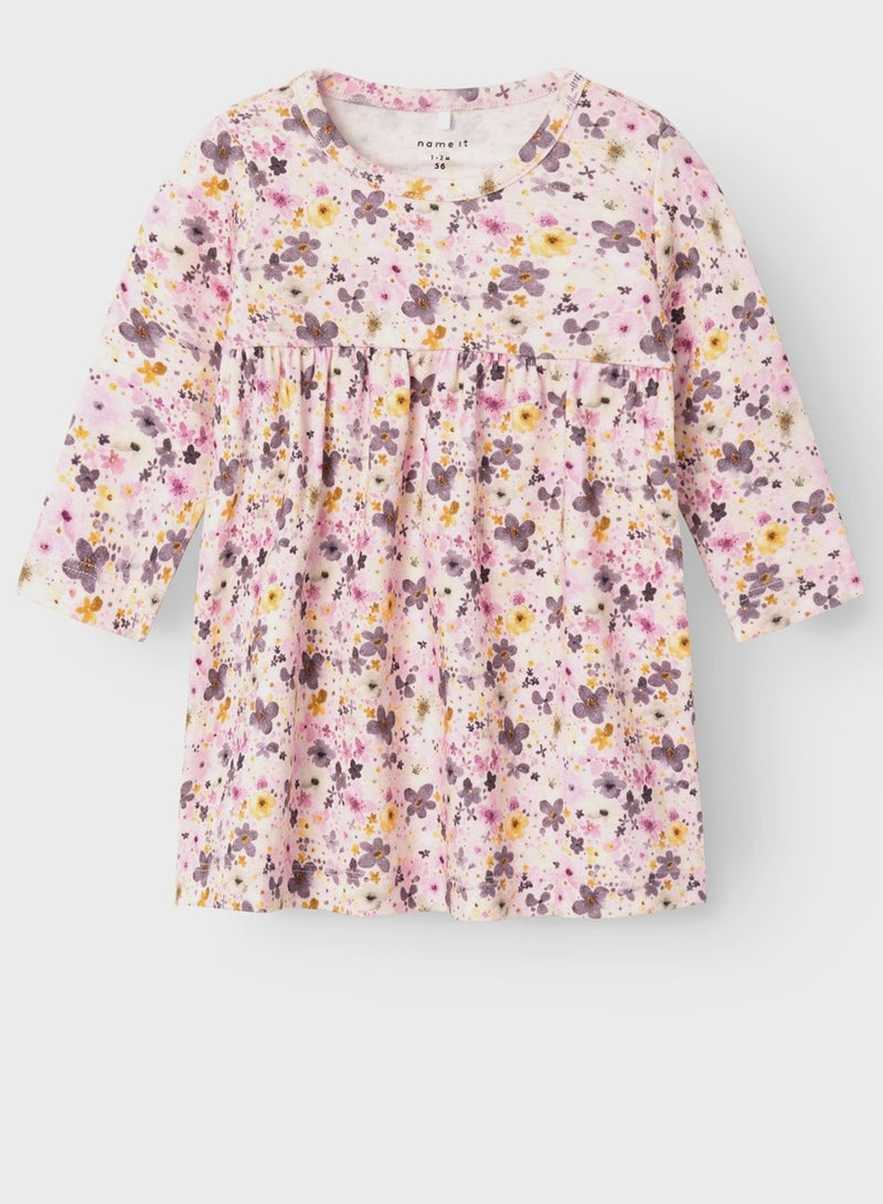 Kids Floral Print Dress