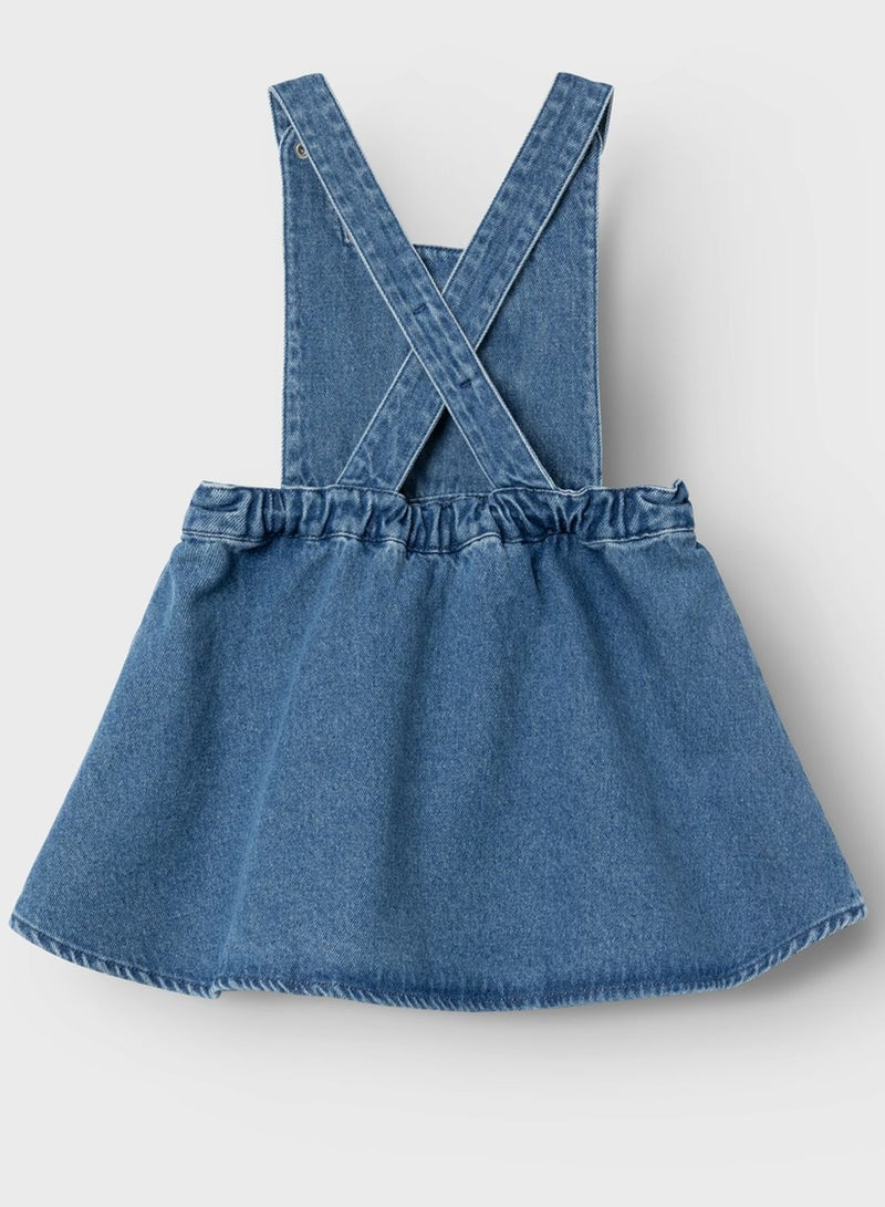 Kids Graphic Ruffle Hem Dress