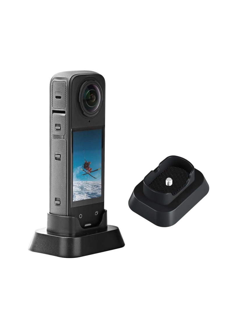 Stand Base for Insta360 X4, Silicone Non- Slip Stand Base Desktop Mount, Lightweight and Compact, Practical Camera Stand Base, Gimbal Support Adapter Stabilizer for Insta360 X4 Accessories