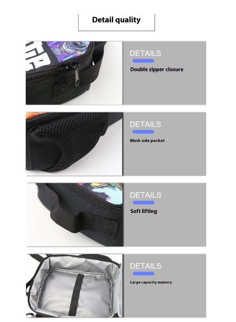 Waterproof Insulated Fortnite Lunch Bag Picnic Bag Single Shoulder Crossbody Bag