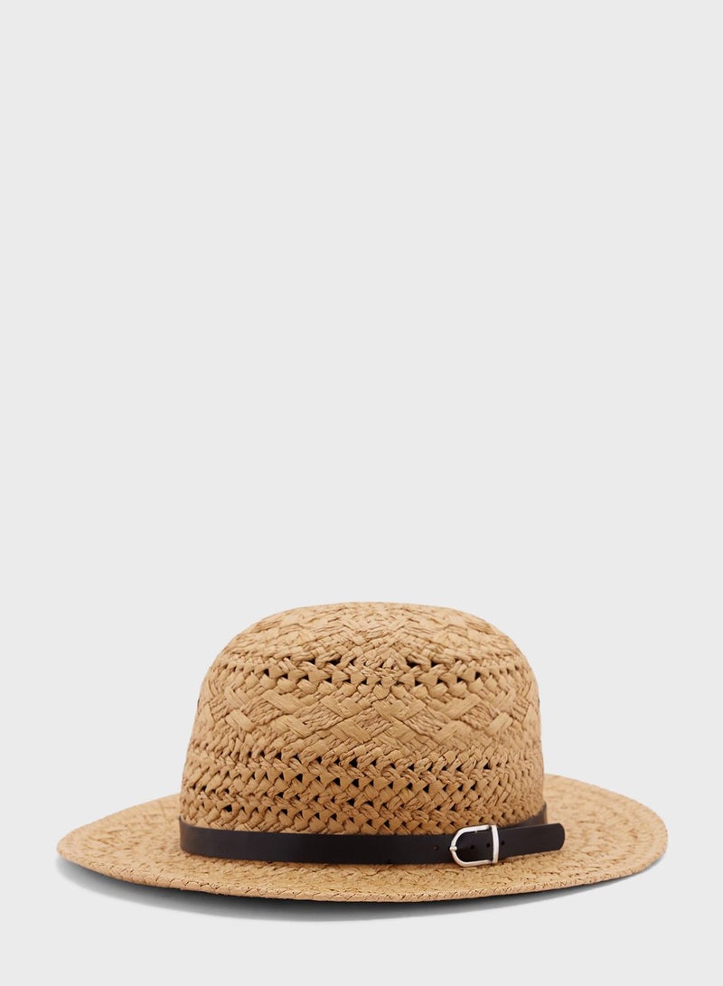 Straw Trilby Hat