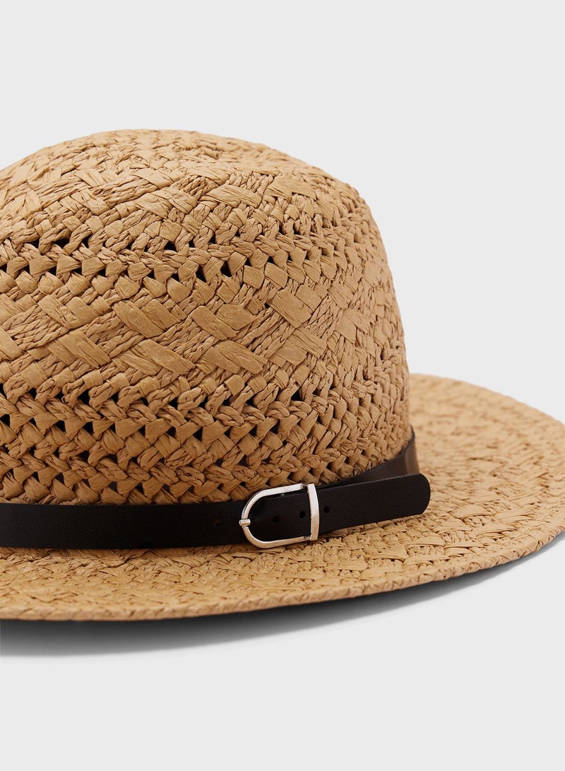 Straw Trilby Hat